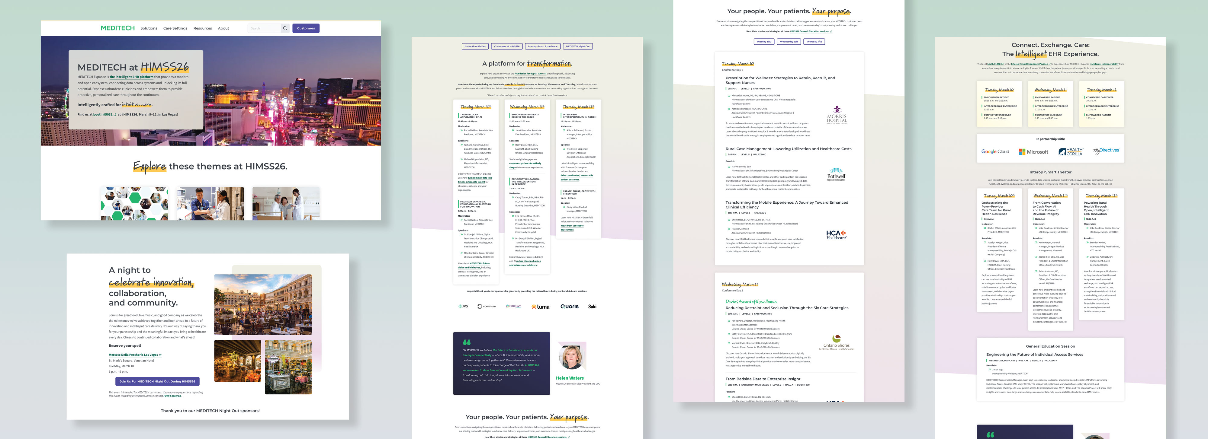 HIMSS26 Event Page Layout